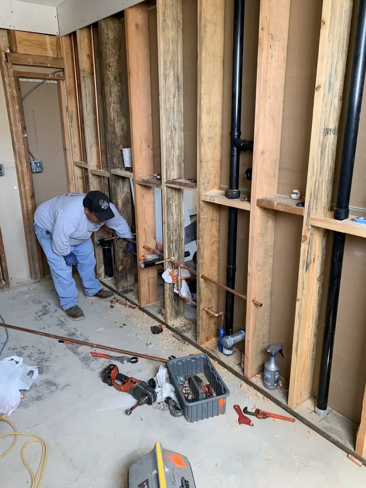 Commercial rough-in plumbing for Water Heater Replacement in Florence Hill